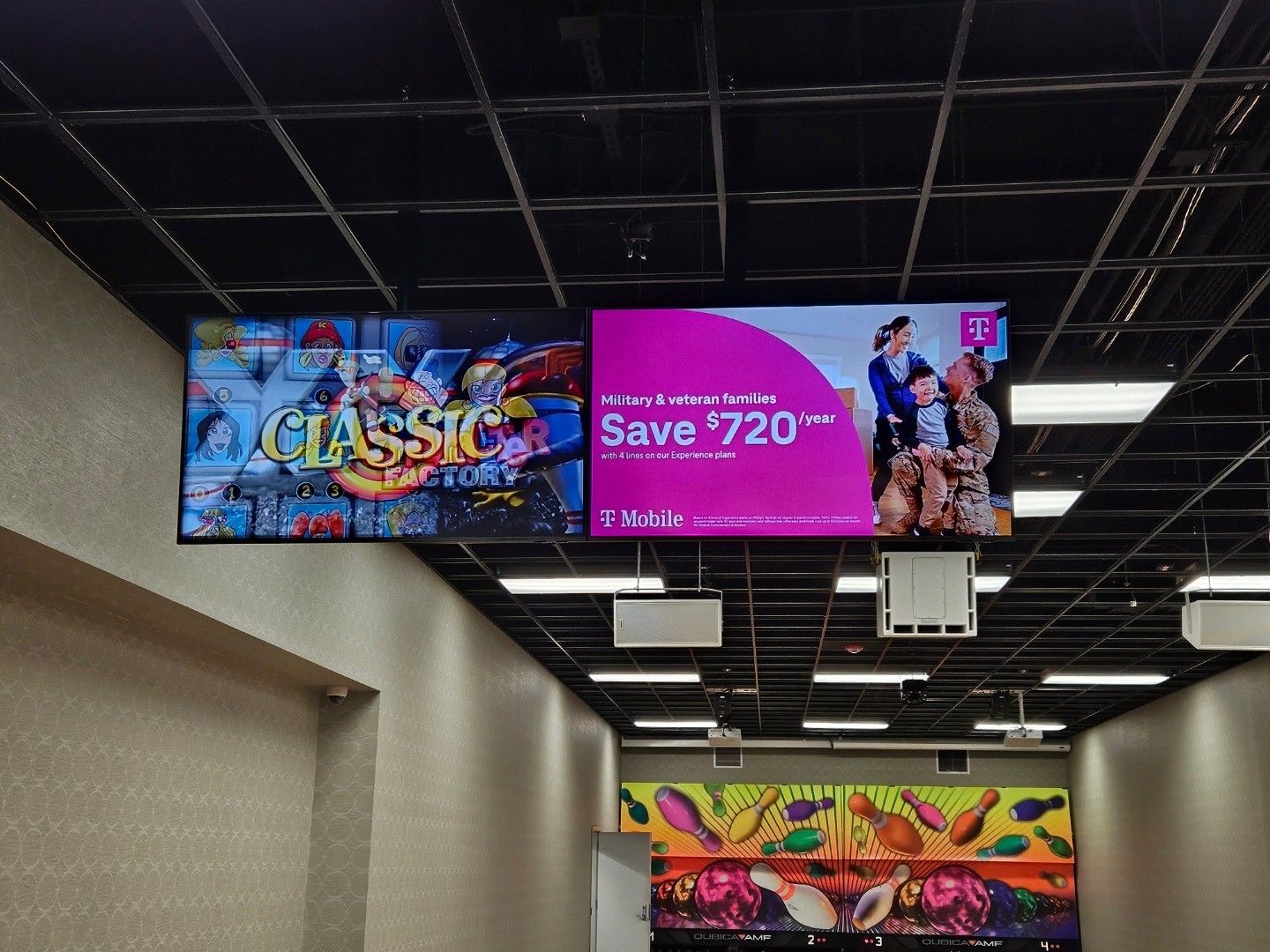 Redstone Lanes Bowling Monitor